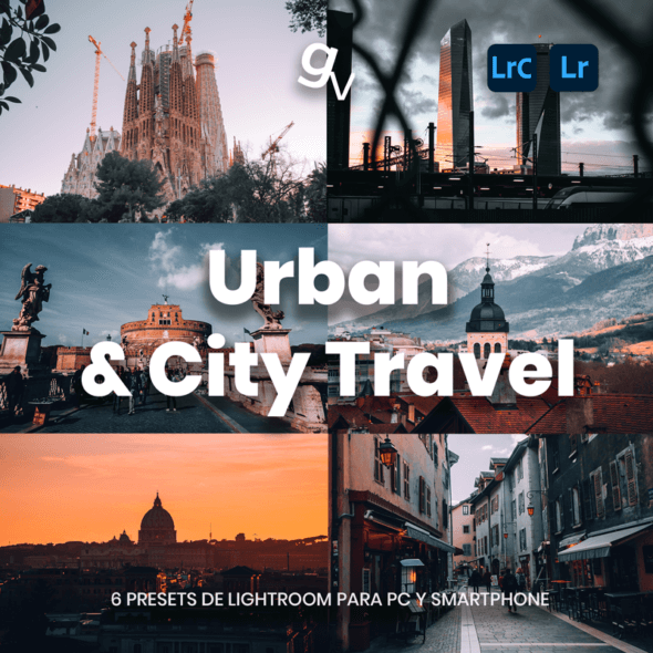 Urban & City Travel Lightroom Presets · PC + Smartphone